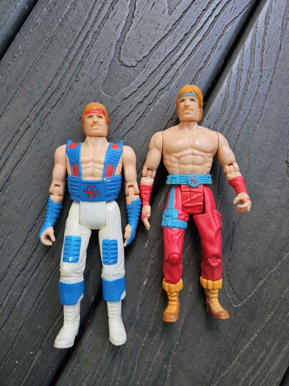 Vintage 1986 Kenner Chuck Norris Karate Kommandos Action Figure Lot Of 2 Rare